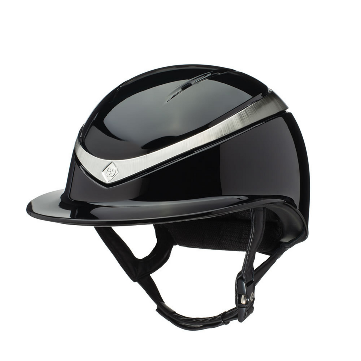 Charles Owen Halo Gloss Black/Platinum Helmet