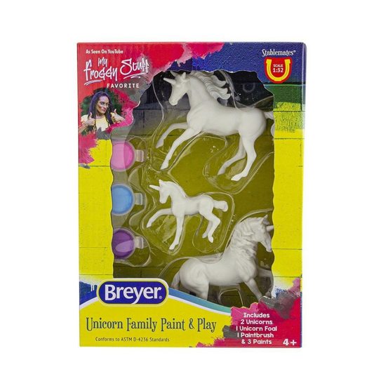 Breyer Stablemates Unicorn Family Paint & Play