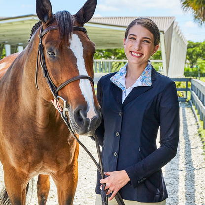 R.J. Classics Harmony Mesh Show Coat,  Navy