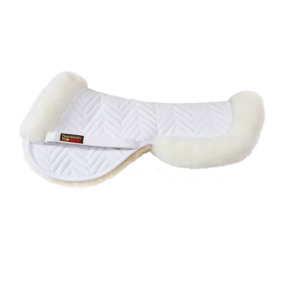 Fleeceworks Sheepskin Classic Halfpad with Rolled Edges