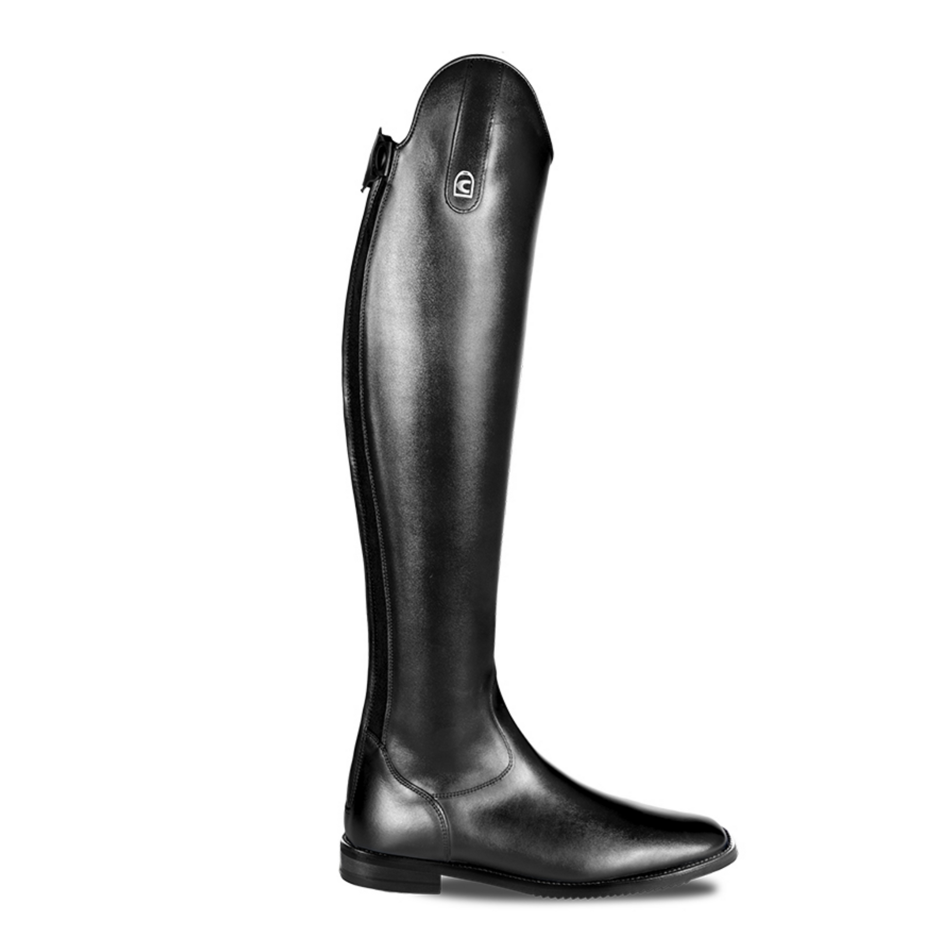Bottes De Dressage Cavallo Insignis Patent Trim – Noires, Taille US 10 (veau 36 Cm, Hauteur 46 Cm), Neuves