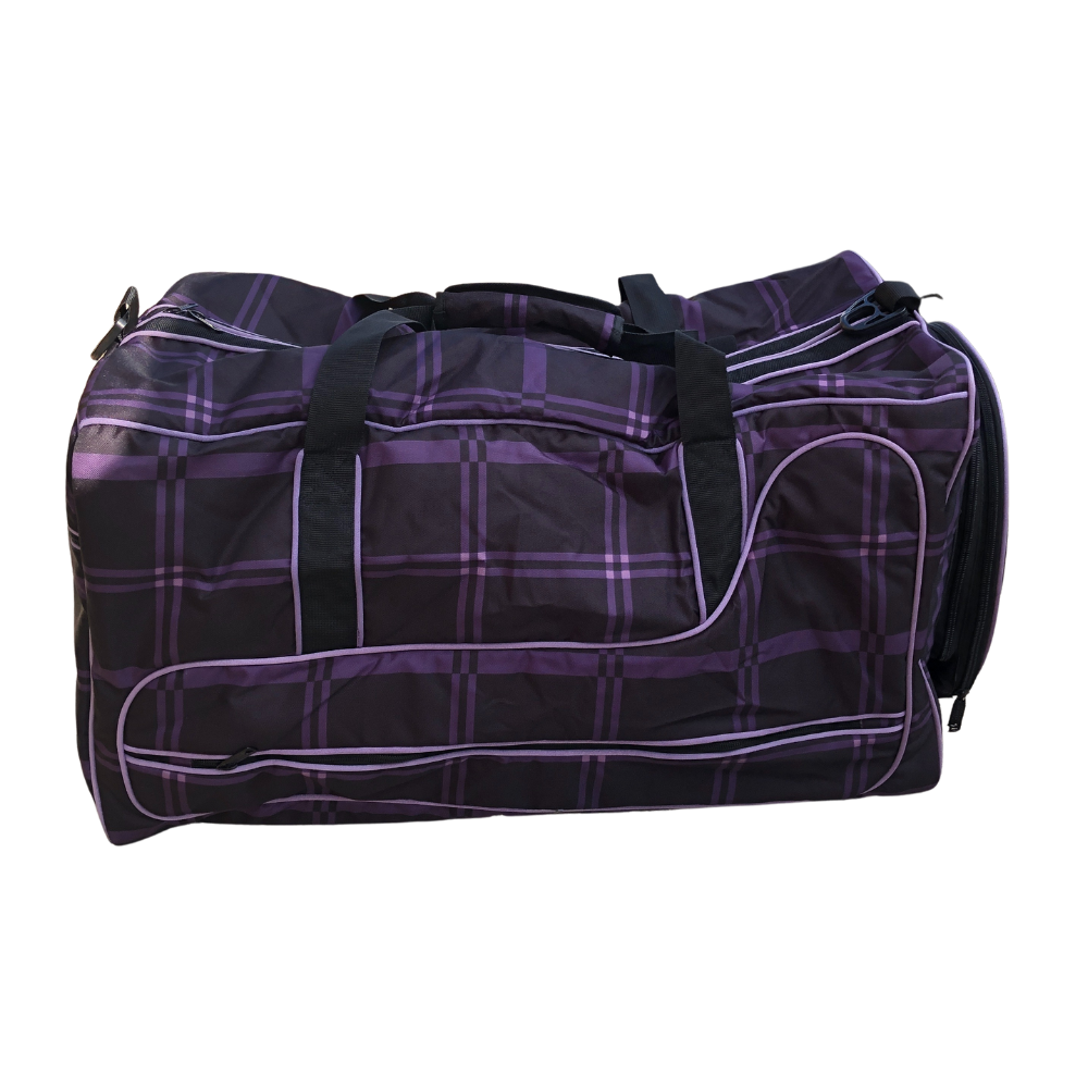 Chestnut Bay Essential AP Duffel Bag, Black Plaid