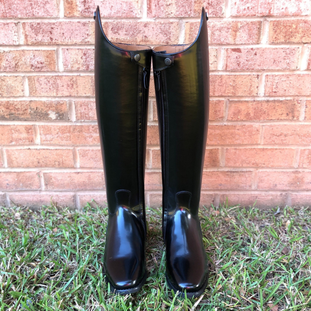 DeNiro Raffaello Brushed Black Dressage Boots MC (Short Medium)