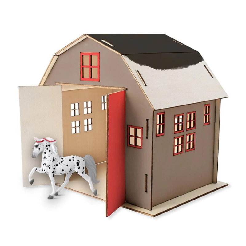 Breyer Stablemates Horse &amp; Barn Paint and Play