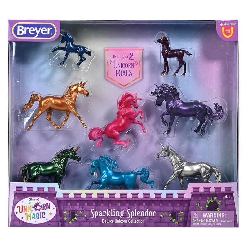 Breyer Stablemates Sparkling Splendor Deluxe Unicorn Collection