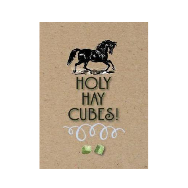Birthday Card- Holy Hay Cubes