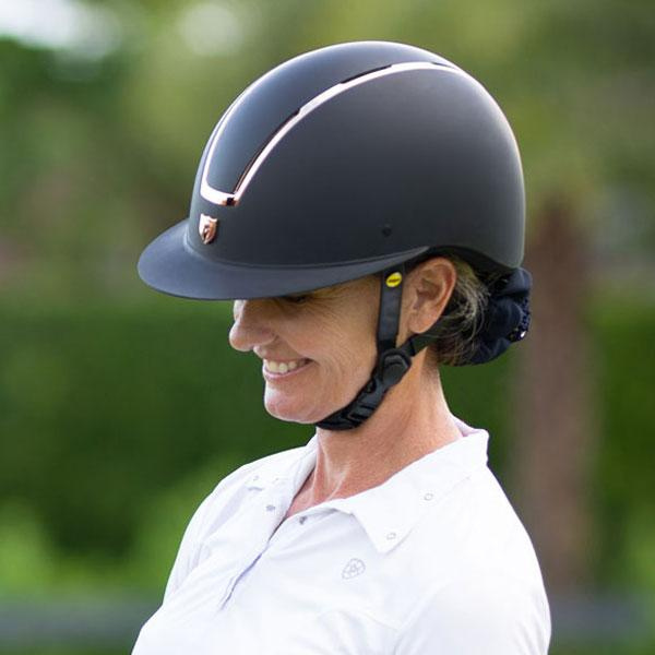 Tipperary Windsor Wide Brim Rose Gold Helmet with MIPS