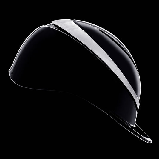Charles Owen Halo Gloss Black/Platinum Helmet