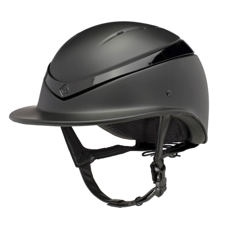Charles Owen Luna Black Matte/Gloss Wide Peak Helmet